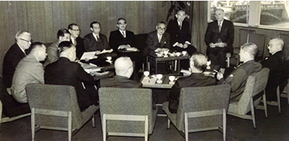 1956（S31）年頃の理事会／大阪グランドホテル